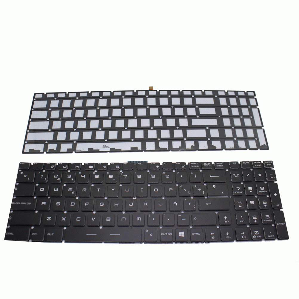 Teclado de recambio para ordenador porttil msi - msi gs60 negro retroiluminado 71528