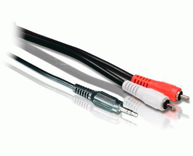 Cable audio 5m jack 3.5mm 2 x RCA stereo BIWOND 800811