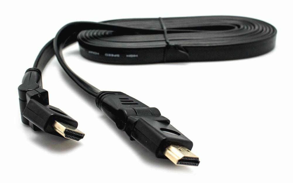 Cable HDMI plano m/m angulo 90+180 3.6m BIWOND 800967