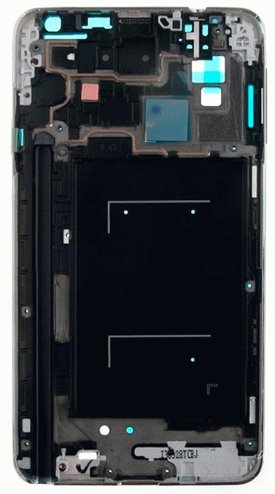 Marco lateral + chasis compatible SAMSUNG GALAXY note 3 negro 91634