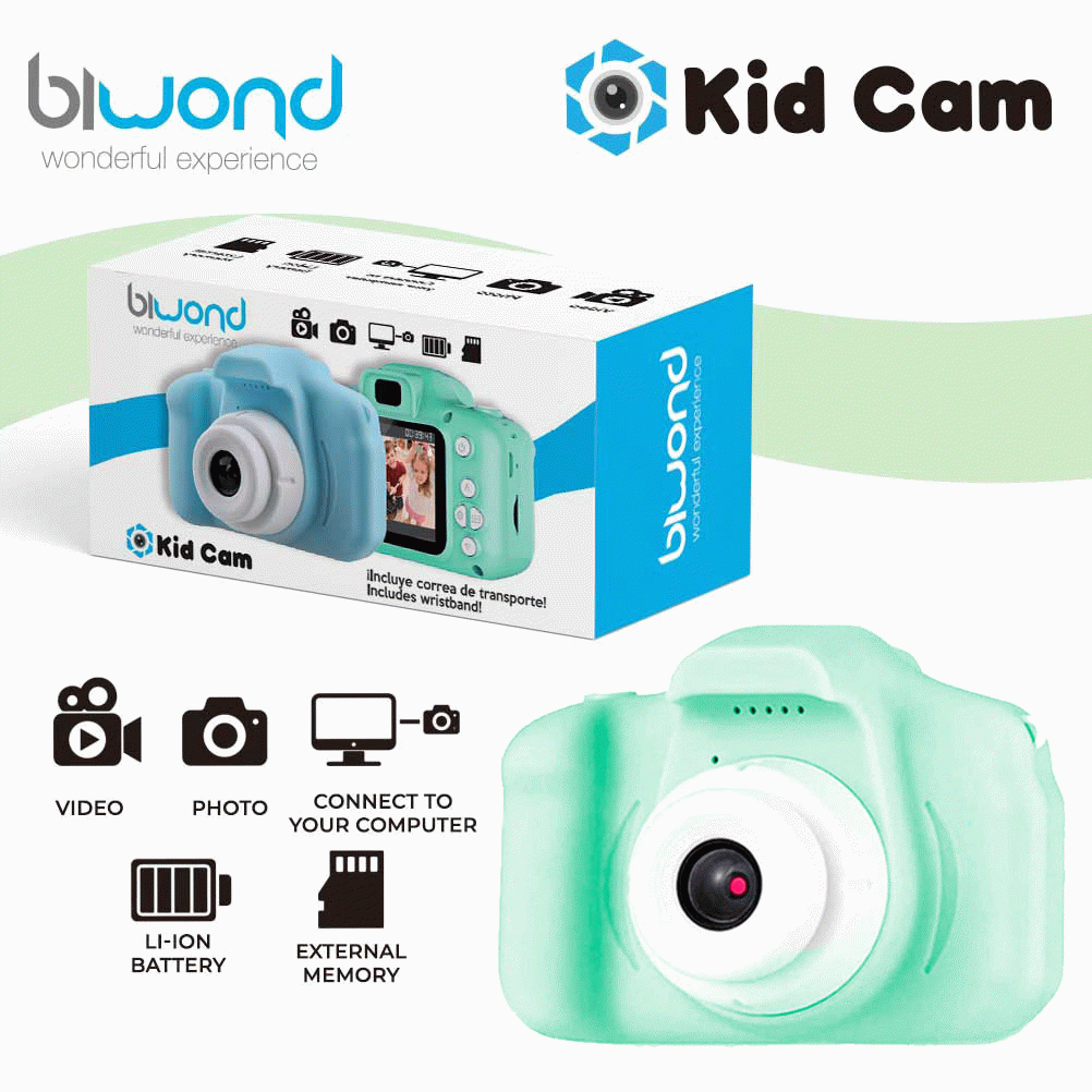 Cmara infantil BIWOND kid cam verde BW0130