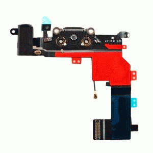 Flex connector carga+audio+micròfon negre IPHONE 5s I5-094