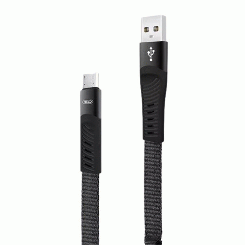 Cable nb127 carga rpida resorte USB - micro USB, 2.1a, 1 m, negro xo XONB127MCBK