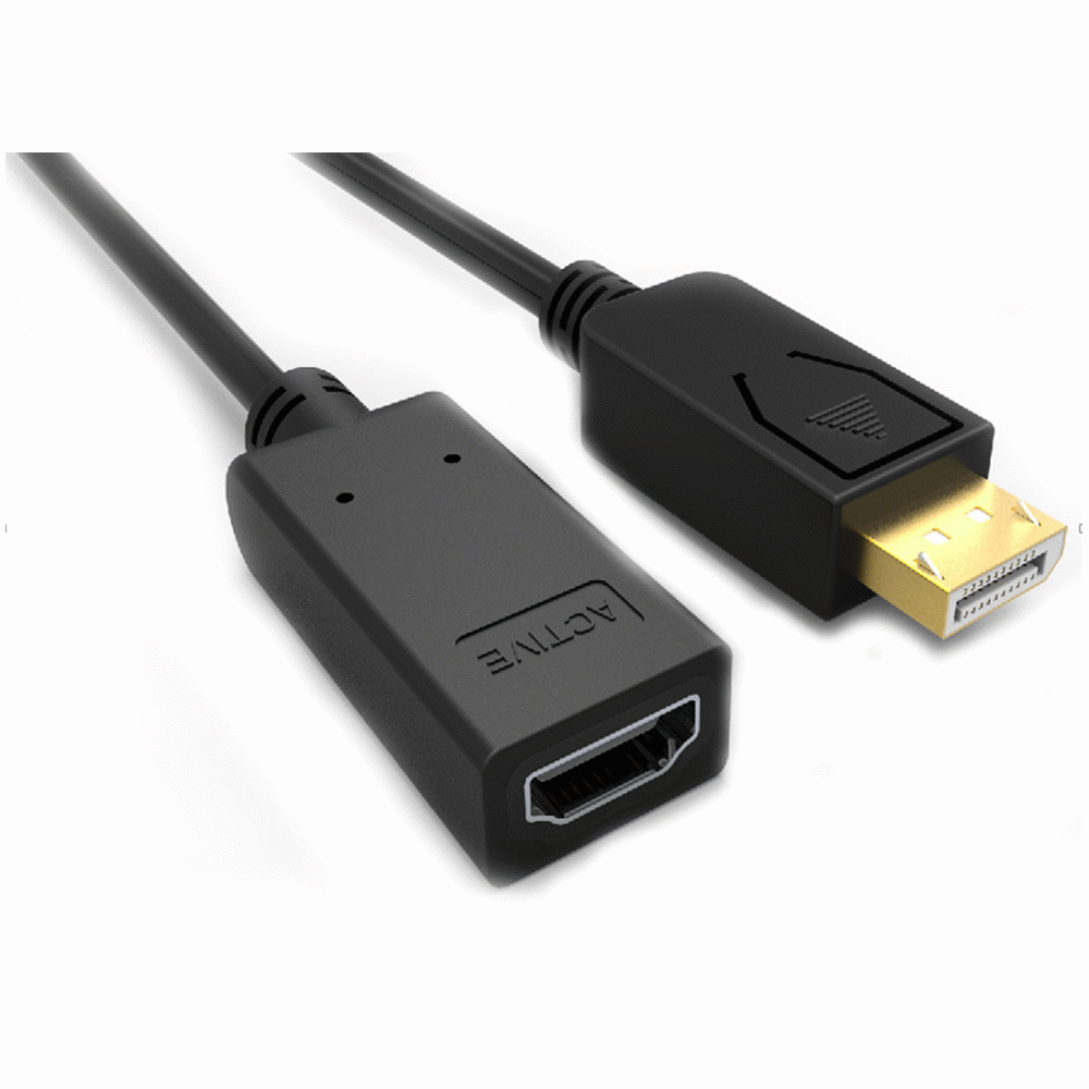 Cable displayport macho a HDMI hembra 30AWG 1080p/60hz ZDP001