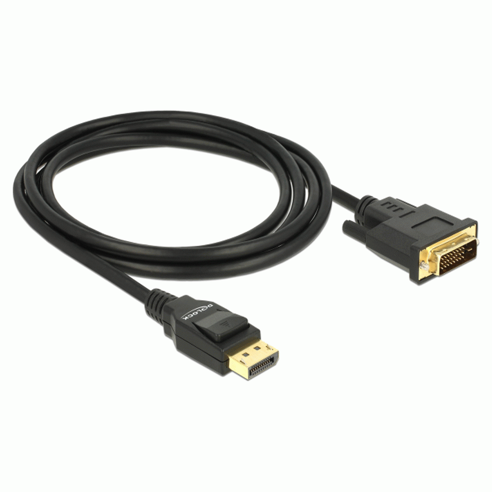 Adaptador displayport macho a DVI macho 30AWG 1080p/60hz 2m ZDP028