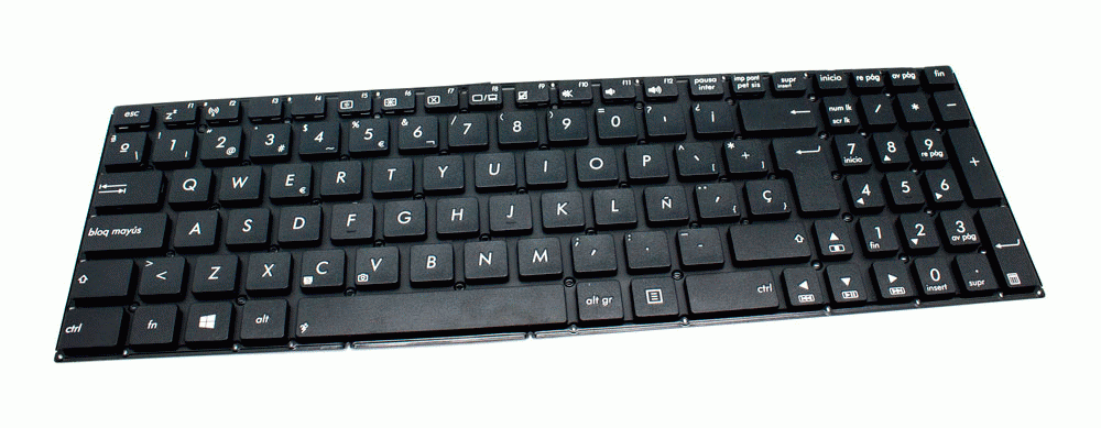 Teclado de recambio para ordenador portátil ASUS - ASUS f550c f552 x552 negro 71348