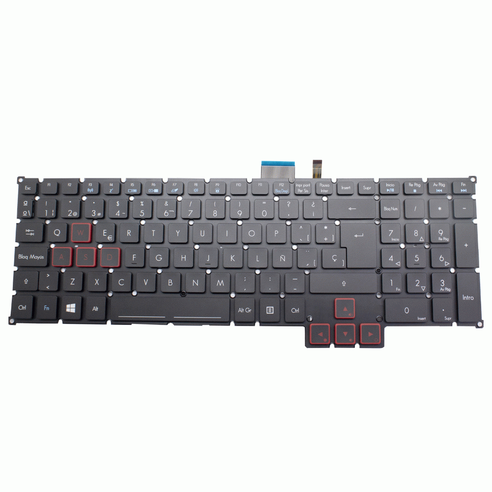 Teclado de recambio para ordenador portátil ACER - ACER predator g5 g7 G9 retroiluminado 71464
