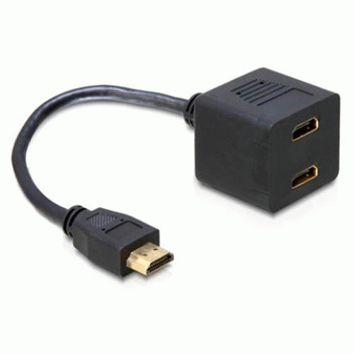 Cable adaptador video HDMI-m a 2xHDMI-h duplicador 800100