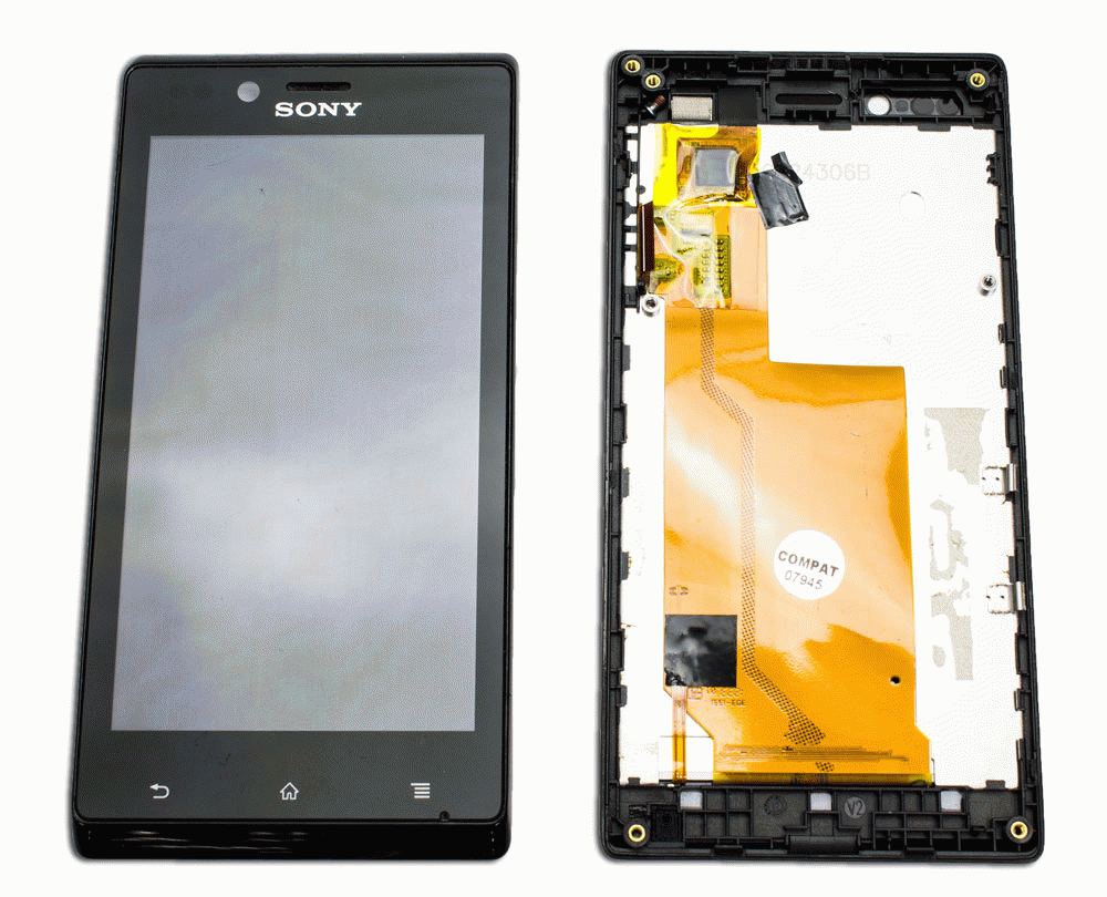 Pant. tàctil + LCD SONY XPERIA j negra st26i / st26a 90380