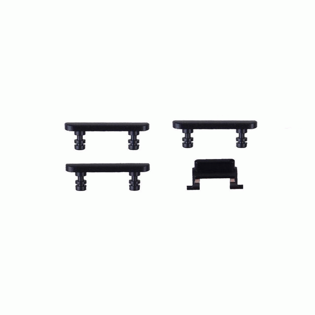 Kit botones volumen, on/off, silencio IPHONE 7 negro 92967