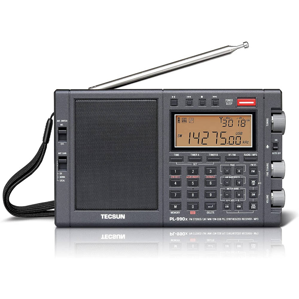 Tecsun PL-990X Bluetooth receptor multibanda FM estreo, MW, LW, SW, SSB (LSB y USB) - 3150 memorias