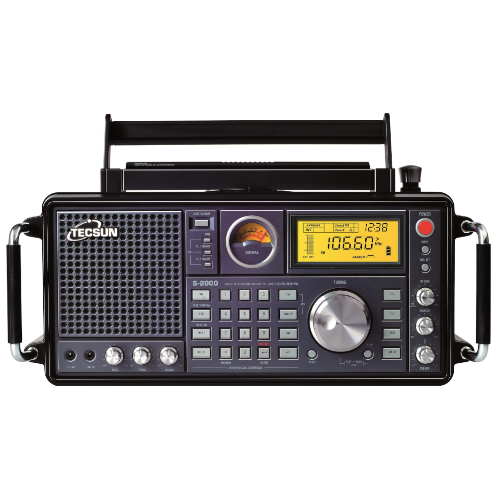 Tecsun S-2000 receptor multibanda FM/LW/MW/SW/Banda aria/SSB