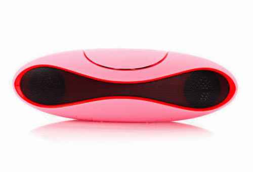 Altavoz portátil Bluetooth oval rosa 51141
