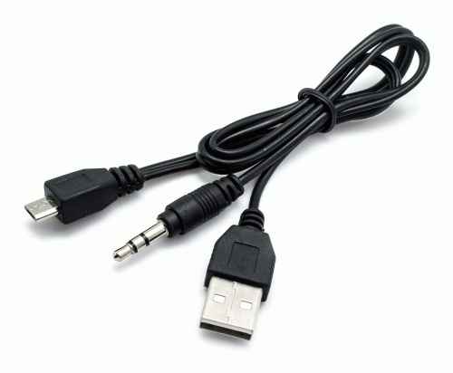 Cable USB - jack 3.5mm - micro USB 50cm (joybox) 51446