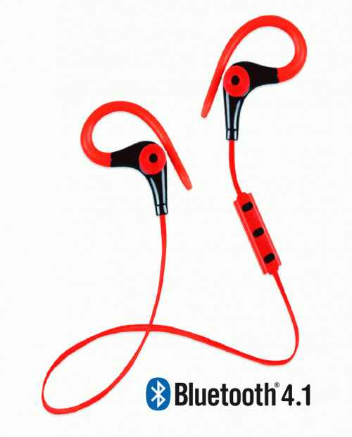 Auriculares / micro BIWOND running earphones sports Bluetooth rojo 51484