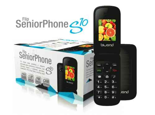 Teléfono BIWOND s10 dual SIM seniorphone negro 51618