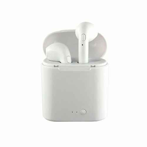 Mini auriculares Bluetooth i7s (ios/Android) blanco 52499
