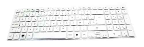 Teclat de recanvi per a ordinador portàtil PACKARD BELL - PACKARD BELL easy NOTE lk11bz blanc 71255