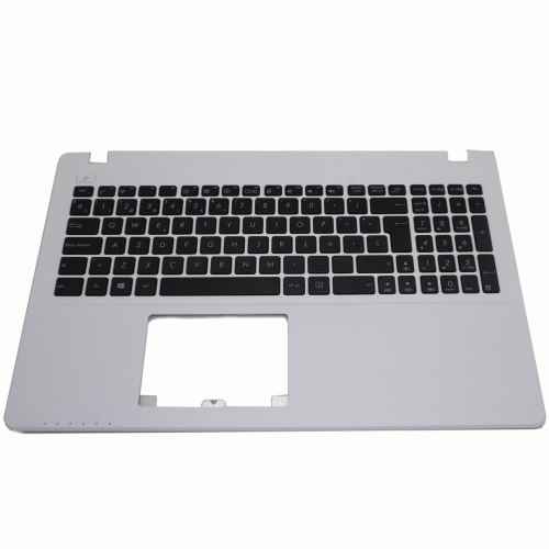 Teclado de recambio para ordenador portátil ASUS - ASUS f550c f552 x552 negro marco blanco 71549