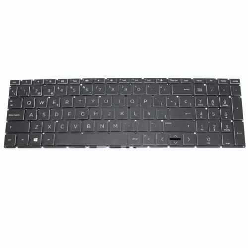 Teclado de recambio para ordenador portátil HP - HP PAVILION 15-da negro retroiluminado backlight 71654