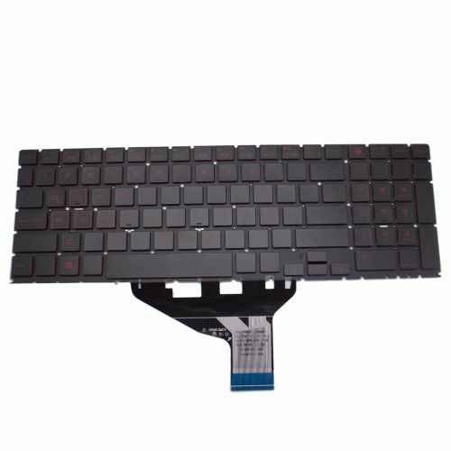 Teclat de recanvi per a ordinador portàtil HP - HP 15-dc negre tecles vermellas backlight 71797