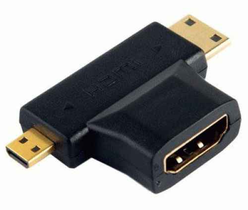Adaptador HDMI a miniHDMI+microHDMI 800689