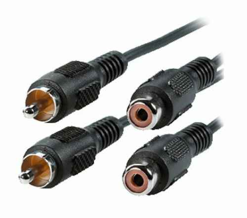 Cable 2 RCA mascle/2 RCA femella 10m BIWOND 800875