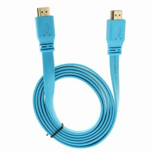 Cable plano Ultra HDMI 4K 1.5m azul BIWOND 800997
