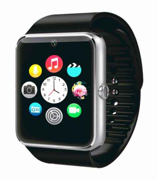 Smartwatch gt08 sim+sd+Bluetooth negro+plata 92252