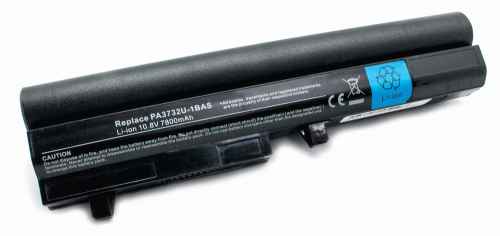 Batería de repuesto para ordenador portátil TOSHIBA - TOSHIBA 6600mAh mini nb200, satelite nb200 (negra) BAT40