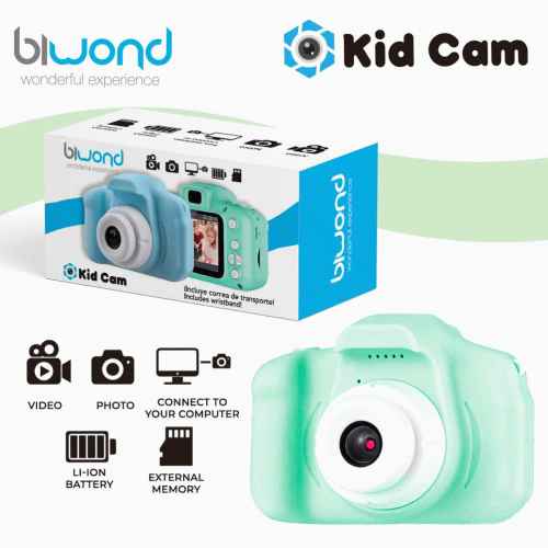 Cámara infantil BIWOND kid cam verde BW0130