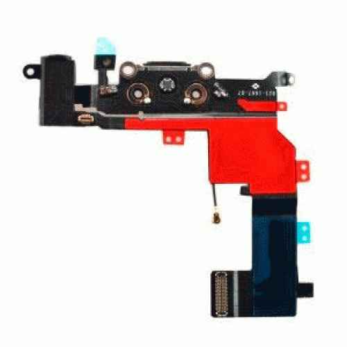 Flex conector carga+audio+microfono negro IPHONE 5s I5-094