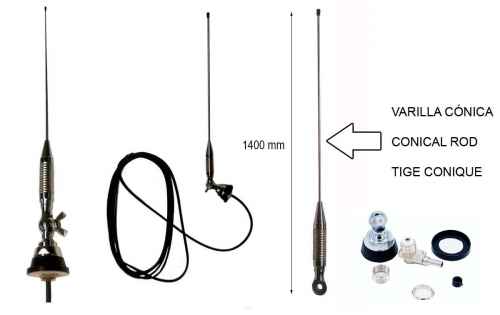 Sirio MGA-55-550 S Antena mòbil tipus palometa - ajustable entre 55 i 555 MHz