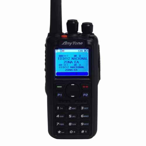 Anytone AT-D868UV walkie portátil DMR para radioafición 144 / 430 MHz con GPS incorporado
