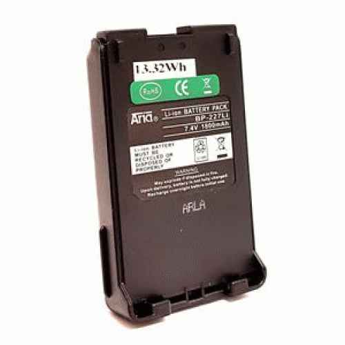 Batería BP-227-LI Li-Ion 7.4V 1800mAh para walkies ICOM IC-F51/61, IC-M87