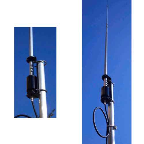 D-Original OUT-250-B Antena vertical en aluminio de 3.5 a 57 MHz altura 7.13 m