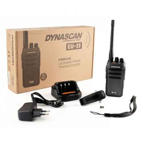 Dynascan EU-55 - Walkie Talkie PMR-446 de uso libre para usuarios profesionales