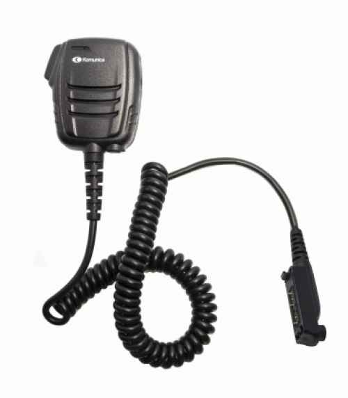 Komunica PWR-7200E-STP8000 Micro-altavoz con botón emergencia para walkies SEPURA series 8000, 9000, SC20 y SC21, protección IP-55