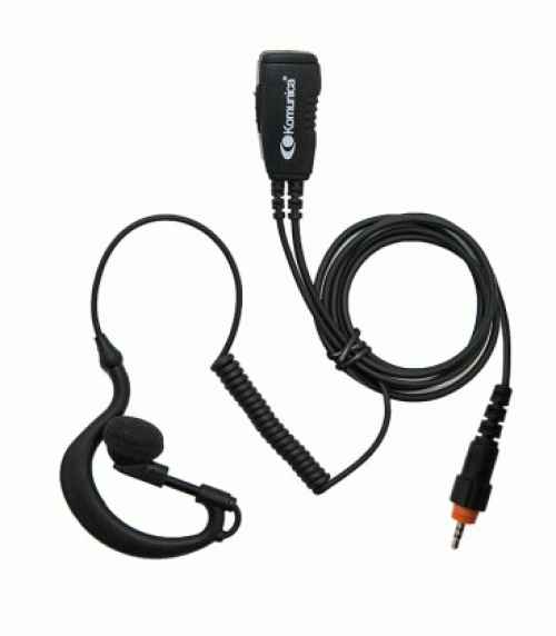 Komunica PWR-GES-CLP446 Microauricular pinganillo resistente con PTT de solapa, para walkies Motorola CLP446