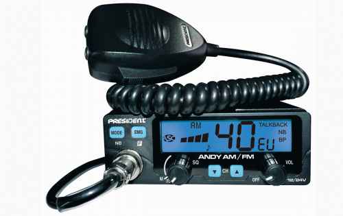 President Andy ASC emissora mòbil CB 27 MHz 40 canals AM / FM, 12 / 24 volts