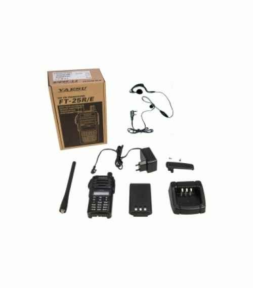 Yaesu FT-25E walkie radioafición VHF 144 a 146 MHz + pinganillo de regalo