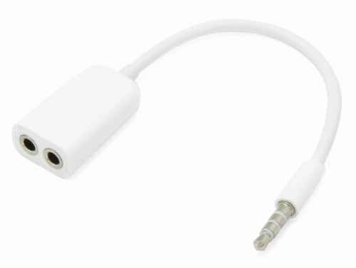 Duplicador audio jack 3.5mm blanco 54009