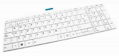 Teclado de recambio para ordenador portátil TOSHIBA - TOSHIBA SATELLITE c850 blanco 71328
