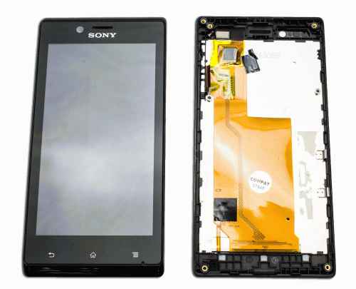 Pant. táctil + LCD SONY XPERIA j negra st26i / st26a 90380
