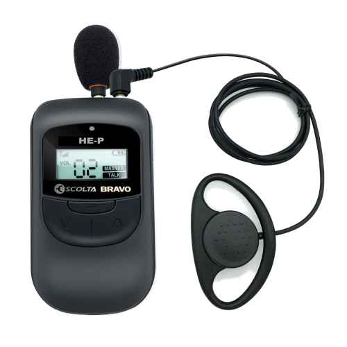 Escolta BRAVO HE-P Intercomunicador para guías turísticos full dúplex 2.4 GHz