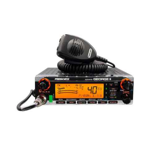 President George II - Emisora móvil CB / 27 AM/FM/USB/LSB 40 CH