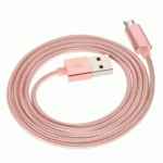 Cable USB a micro USB 5 pines (carga y transferencia) rosa 1m BIWOND 51936