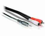 Cable audio jack 3.5mm 2 x RCA stereo 1m BIWOND 800802