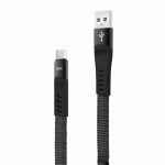 Cable nb127 carga rápida resorte USB - micro USB, 2.1a, 1 m, negro xo XONB127MCBK