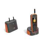Motorola O201 Naranja - Teléfono inalámbrico DECT largo alcance